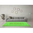 thumbnail image 3 of Ahgly Company Indoor Rectangle Abstract Green Modern Area Rugs, 2' x 4', 3 of 4