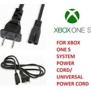 For Xbox One S 6FT PA-14 2 Slot Prong Powe
