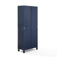 thumbnail image 4 of Crosley Furniture Cassai MDF Wood and Tempered Glass Tall Storage Pantry in Navy, 4 of 16
