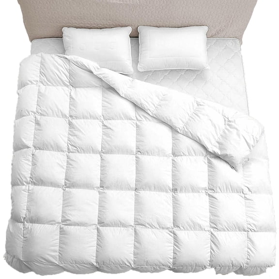 Comforter Duvet Insert Full/Queen White Down Alternative All Season Microfiber