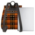 thumbnail image 3 of Yiaed Halloween Tartan Plaid Print Laptop Backpack for Women Slim Computer Bag Work Travel College Backpack Purse Fits 14 Inch Notebook, 3 of 4