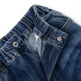 thumbnail image 4 of KIDSCOOL SPACE Little Girls Jeans, 5-14T Simple Design Boys Ribbed Waist Denim Pants,Mid Blue,4-5 Years, 4 of 6