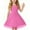 Hot Pink-04, variant on Avrntaa Girls Solid Summer Dresses Mesh Fluffy Short Sleeve Dress A-Line Sundress for 5-16Y