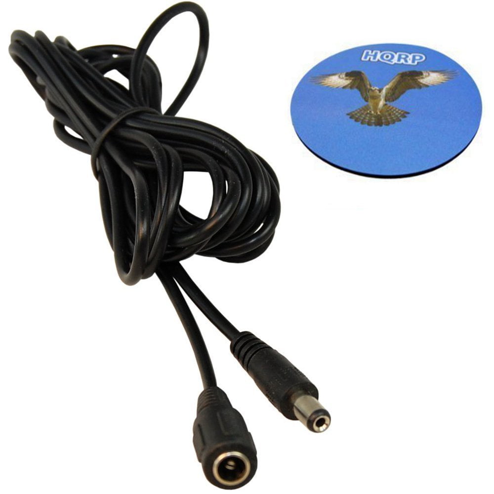HQRP Male to Female DC Power Extension Cable for ZMODO Outdoor Indoor