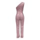 thumbnail image 3 of Gibobby pantalones de lentejuelas novedoso para mujer, moda Sexy, sin espalda, cuello en V, lentejuelas, cremallera, pierna ancha, pantalones informales para mujer, en Stock(Dorado， M), 3 of 5