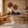 thumbnail image 4 of Set de Comedor Mesa Rectangular Oslo Negro y 4 Sillas Moura Blanco, 4 of 7
