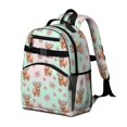 thumbnail image 2 of Highland Cow and Rose Print Cute School Backpack Bag for School with Padded Back and Adjustable Shoulder Straps 15.25"x11.5"x5.25", 2 of 5