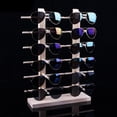 thumbnail image 2 of Soporte De Exhibición Para Gafas De Sol, Soporte De Exhibición De Líneas Dobles Para 12 Pares, 4 Uds. Sunnimix Soporte de exhibición de las gafas, 2 of 7