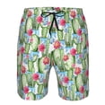 thumbnail image 3 of Pofeuu Flowers and Cactus Prin Men's Swim Trunks Quick Dry Bathing Suit Swimming Board Shorts Mesh Lining Beach Swimwear-XX-Large, 3 of 6