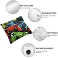 thumbnail image 6 of BANET Pack of 2 Decorative Throw Pillow Covers,Gaming Square Set for Couch Sofa Bedroom Living Room,Modern Game Console Controller Red Blue Pillowcases 18x18in, 6 of 7