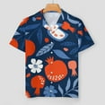 thumbnail image 2 of PRIYAL Grenades Fleur Bleue Pyjama Femme Ensemble Short Deux Pièces Manches Courtes, 2 of 6
