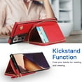 thumbnail image 2 of TECH CIRCLE For Galaxy Note 20 Ultra Wallet Case,Card Holder Phone Case for Women, Zipper PU Leather Purse Kickstand Folio Flip Case with Crossbody Strap for Samsung Galaxy Note 20 Ultra 6.9" 2020,Red, 2 of 8