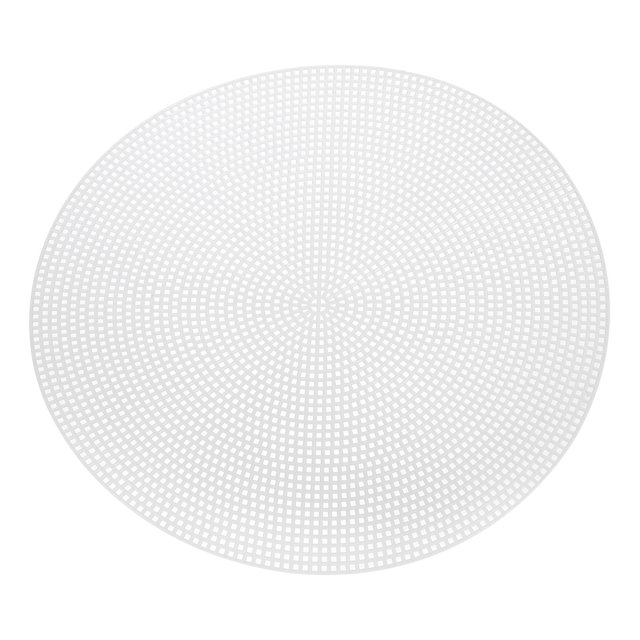 Unique Bargains 15Pcs Round Plastic Canvas Mesh Sheets 23.7cm / 9.33inch Circle Mesh Mat for Embroidery Knit Crochet Needlework