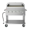 thumbnail image 6 of 36 in. Commercial Outdoor Propane Grill With Pizza Oven in Stainless-Steel (CGKIT3-36P), 6 of 13