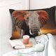 thumbnail image 4 of Fotbe Elephant Sunset in Kenya Funda de Almohada Decorativa Estilo Occidental, Lujo en Algodón, Fundas para Almohadas King, Cojín Estampado para Decoración del Hogar-20"x30", 4 of 6