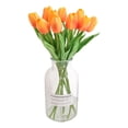thumbnail image 2 of JoyMart Valentine's Day Artificial Flowers 10 Branches + Small Vases Real PU Flowers And A Small VaseFor Wedding Spring Bouquet Arrangement Home Decorations For Mother's Day, 2 of 8