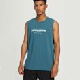 thumbnail image 3 of Camiseta de baloncesto para hombre, sin mangas, para entrenamiento, natación, secado rápido, atlético, correr, gimnasio, músculo, playa Zhivalor BST3010594-3, 3 of 6