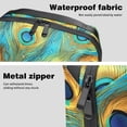 thumbnail image 4 of Peacock Feathers Electronic Organizer Travel Case, Oxford Fabric Waterproof PC Case Cable Organizer Cord and Cable Organizer Electronic Travel Case Organizer, 5.9x9.44x3.14 in, 4 of 6