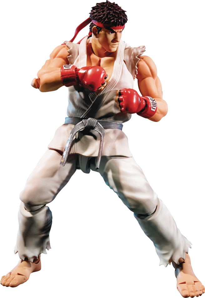 7 inch NEW Street Fighter Action Figure Classic Game Movie Ryu Ken PVC Kids Toys 