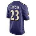 thumbnail image 3 of Men's Nike Trenton Simpson  Purple Baltimore Ravens Team Game Jersey, 3 of 3
