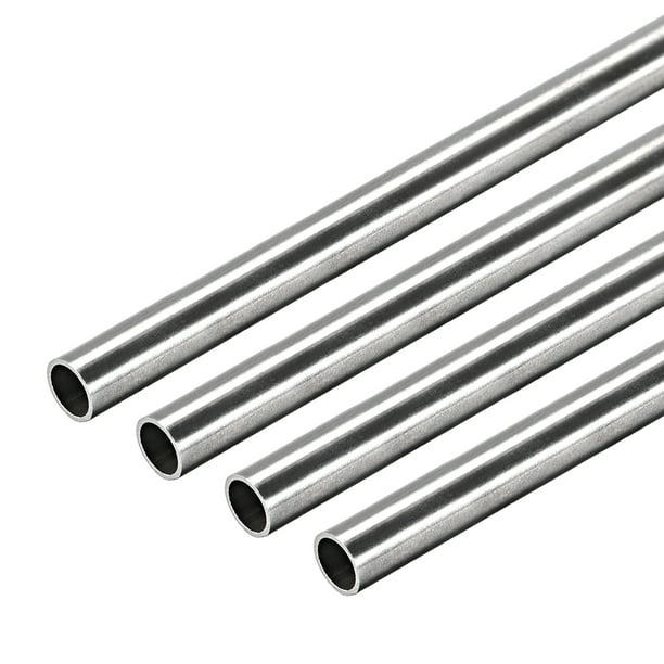 304 Stainless Steel Round Tubing 250mm Length 7mm OD 0.6mm Wall Thickness Seamless Straight Pipe