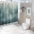 thumbnail image 7 of Orinice Forest Wall Mural Bathroom Decor Set | Colorful Luxurious Graphic Print Polyester Fabric Fashion Bathroom Decor Sets with Hooks | 100% Polyester Bathroom Shower Curtain Set with, 7 of 7