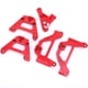 thumbnail image 1 of Soporte de amortiguador delantero y trasero de aleación de aluminio, apto para coche SCX10 III 1:10 RC, Rojo, 1 of 10