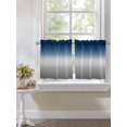 thumbnail image 3 of Half Window Curtain 36 Inches Long, Navy Blue Gray Ombre Window Treatment Curtain Drapes, Modern Gradient Abstract Art Small Tier Curtains for Bathroom Over Sink, 27.5"x36", 2 Panels, 3 of 7