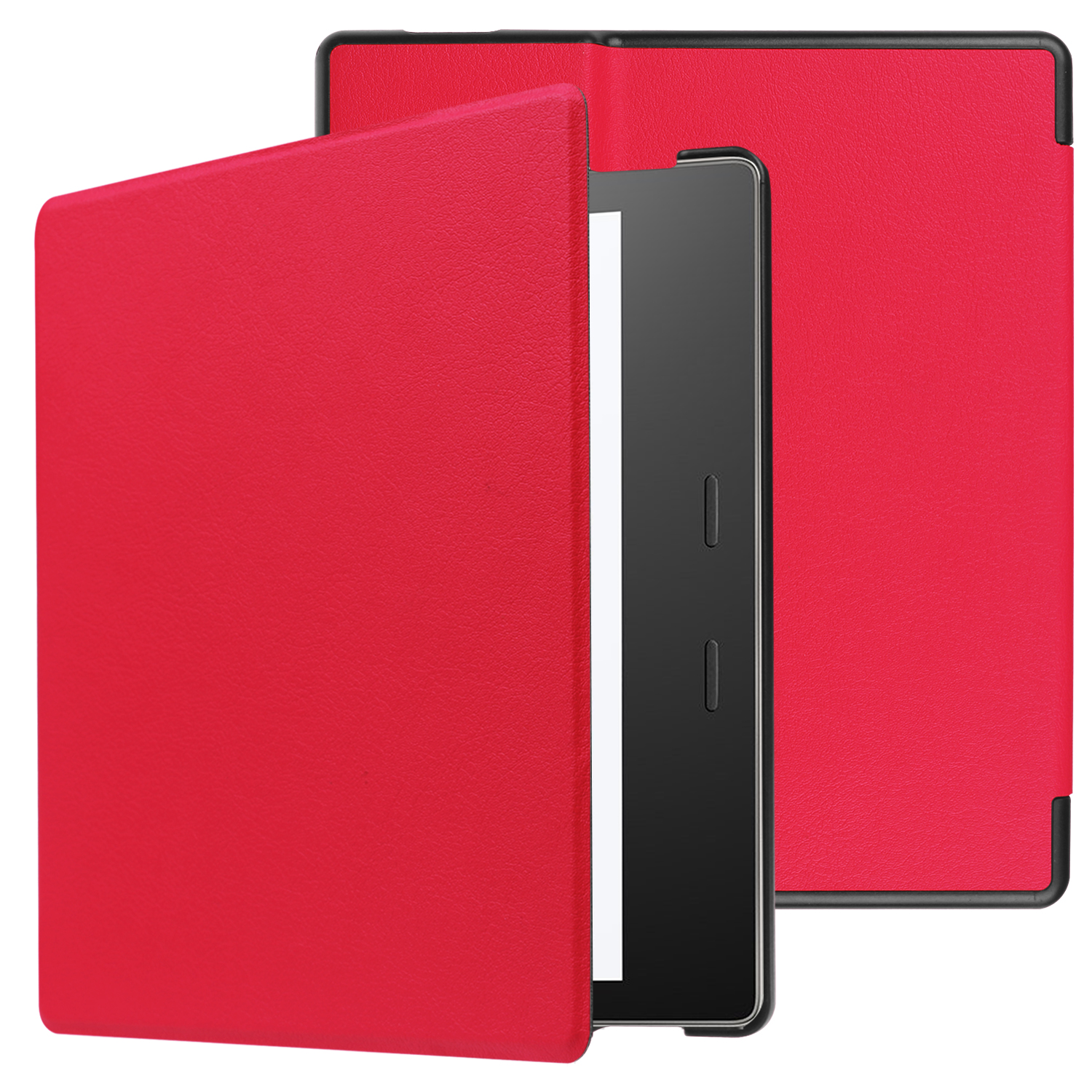 Allytech Kindle Oasis Case (2019/2017, 10th / 9th Generation), Ultra Slim PU Leather Trifold Stand Smart Shell Auto Sleep Wake Magnetic Shockproof Case for All-New Amazon Kinlde Oasis, Red - image 1 of 6
