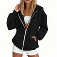 thumbnail image 2 of Hoodies for Women Sweatshirt Zip Up Hoodie Fall Fashion 2026 Trendy Cute Hoodies Long Sleeve Jackets Winter Clothing Outfits, 2 of 5