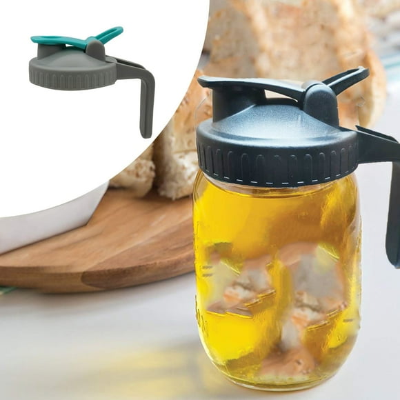Jar Lid Cup With Handle Sealed Large Size Lid Leak Proof Sealing Storage Jar For Wide Mouth Jar pour spout lid plastic lids rust proof reusable canning lids flip top lid