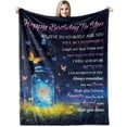 thumbnail image 1 of LHSHID Birthday Gifts for 12 Year Old Girl 12th Birthday Gifts Blanket for Her 12th Birthday Decorations Butterflies Blanket Gifts Ideas for Teen Girl Daughter Sister 60x80in, 1 of 6