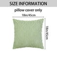 thumbnail image 5 of Unique Bargains Shaggy Plush Throw Pillow Covers Couch Pillow Covers (2 Count) Green-2 18" x 18", 5 of 6