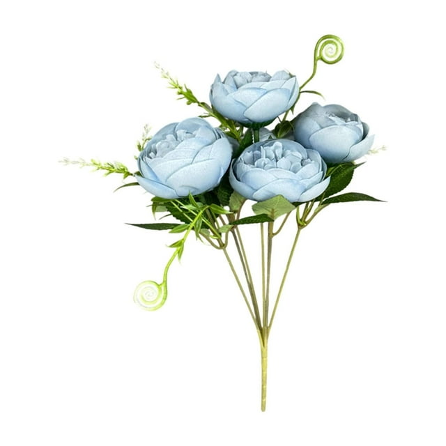 SDNall Flowers Artificial for Decoration, Fake Flowers for Decoration, Green Leaves Artificial Flowers, Artificial Simulation Bouquet Artificial Flowers Fake Flowers Decoration