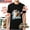 Black, variant on Personalized Custom Pet Name Cat Parent T-Shirt Casual Daily Tee Birthday Gift