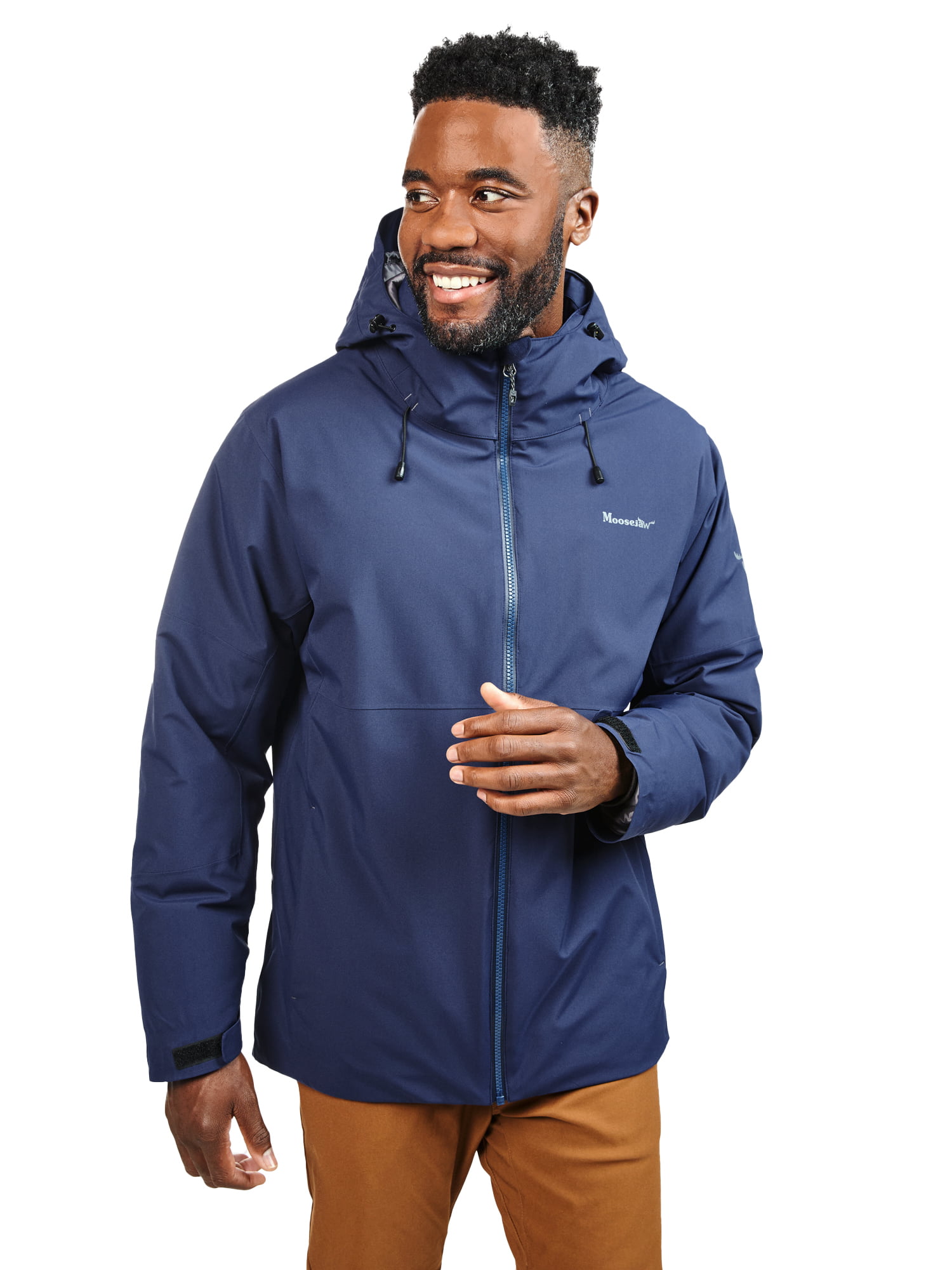 Moosejaw Men's and Big Men's Hooded Insulated Jacket, Up to Size 3X ...