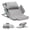 47inch +with Bed Rails, variant on Leavader Electric Adjustable Bed Backrest with Side Safety Rails, 4-68° Power Lifting Back Support with Wired Remote, Leg Cushion, 300LBS Heavy Duty Steel Frame,for Reading Lounging Sleeping
