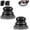 2 × Black Coarse Mesh, variant on Cast Iron Scrubber and Scraper, Chain Mail Scrubber Cast Iron for Cleaning Dishes, Stock Pots, Pans, Griddles, Grills, Dish Scouring Pads