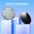 thumbnail image 6 of AGPTEK Wireless Charger, 15W Max Round Charging Pad, Qi-Certified for iPhone, Model DW11, Black, 6 of 10