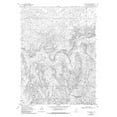 thumbnail image 2 of USGS 12x14 White Modern Wood Framed Museum Art Print Titled - Asphalt Wash Utah Quad - USGS 1968, 2 of 4