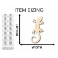 thumbnail image 2 of Unfinished Wood Gecko Shape - Animal - Craft - up to 46" DIY 6" / 1/8", 2 of 3
