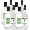 Nkd Distillery Tequila 4 Pack Alternative Premium Non-Alcoholic Spirit 750 ML Bottles w 4 Pack Owen’s Mixers Margarita Mix 750 ML Bottles - A