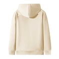 thumbnail image 3 of Plain Basic Fleece Lined Zip Up Hoodies for Women Winter Long Sleeve Thick Hooded Sweatshirt with Pockets Jacket Coat, 3 of 6
