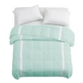 thumbnail image 5 of Puredown Lightweight Breathable Cooling White Down Comforter, Mesh Design Oversized Blanket, Twin, Green, 5 of 5