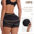 thumbnail image 2 of LNWUY Womens Fake Buttocks Underwear Seamless Butt Lifter Briefs Control Panties Hip Enhancer Underwear Shapewear Boyshort Black XXXL, 2 of 8
