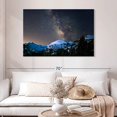 thumbnail image 2 of Elephant Stock Milky Way Over Longs Peak Wall Art - Horizontal Canvas Wall Art - Living Room Wall Decor - Astronomy & Space Canvas - Blue And Black Decor - 48" x 32", 2 of 8