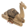 thumbnail image 6 of Camel Statue Durable Resin Flat Bottom Retro Style Exquisite Luster Camel Ornament for Home Office Decoration, 6 of 8