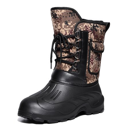 

Men Winter Snow Boots Waterproof Insulated Outdoor Hunting Hiking Shoes