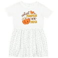 thumbnail image 3 of Inktastic Cutest Pumpkin in the Patch with Orange Heart Girls Toddler Dress, 3 of 5