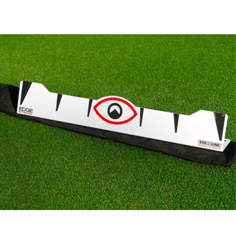 eyeline golf edge putting rail 70 degrees white slight arc
